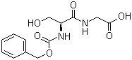 structure of CAS# 30735-20-7, N-苄氧羰基-L-丝氨酰基甘氨酸