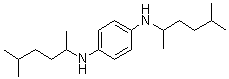 structure of CAS# 3081-14-9, N,N'-Bis(1,4-dimethylpentyl)-1,4-benzenediamine