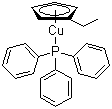 structure of CAS# 308847-89-4, (乙基环戊二烯基)(三苯基膦)铜
