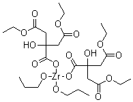 structure of CAS# 308847-92-9, 双(二乙基柠檬酸)二丙醇锆