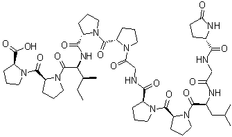 CAS # 30953-20-9, Bradykinin-potentiating peptide C, Bradykinin-potentiating peptide C (Agkistrodon halys blomhoffii venom)