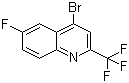structure of CAS# 31009-33-3, 4-溴-6-氟-2-(三氟甲基)喹啉
