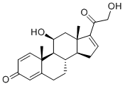 structure of CAS# 3103-17-1, Desonide 16-Ene Impurity