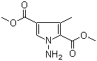 structure of CAS# 310431-26-6, 1-Amino-3-methylpyrrole-2,4-dicarboxylic acid dimethyl ester