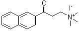 structure of CAS# 31059-54-8, 2-(beta-Naphthoyl)ethyltrimethylammonium iodide