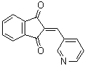 structure of CAS# 31083-55-3, 2-(3-Pyridylmethylene)-1,3-indandione