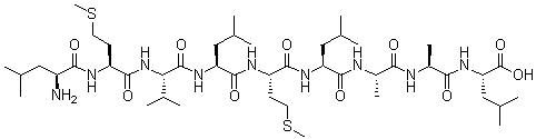 CAS 登录号：310879-82-4, L-亮氨酰-L-蛋氨酰-L-缬氨酰-L-亮氨酰-L-蛋氨酰-L-亮氨酰-L-丙氨酰-L-丙氨酰-L-亮氨酸