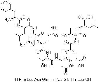 CAS # 310879-83-5, L-Phenylalanyl-L-leucyl-L-asparaginyl-L-glutaminyl-L-threonyl-L-alpha-aspartyl-L-alpha-glutamyl-L-threonyl-L-leucine