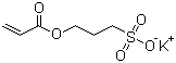 structure of CAS# 31098-20-1, Potassium 3-sulphonatopropyl acrylate