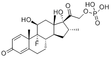 structure of CAS# 312-93-6, 地塞米松磷酸酯