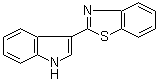 structure of CAS# 31224-76-7, 3-(2-苯并噻唑基)吲哚