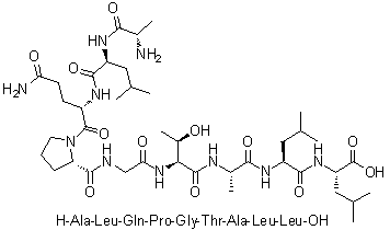 CAS 登录号：312506-95-9, L-丙氨酰-L-亮氨酰-L-谷氨酰胺酰-L-脯氨酰甘氨酰-L-苏氨酰-L-丙氨酰-L-亮氨酰-L-亮氨酸
