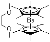 structure of CAS# 312739-90-5, Bis(pentamethylcyclopentadienyl)barium 1,2-dimethoxyethane adduct