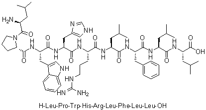 CAS 登录号：312754-34-0, L-亮氨酰-L-脯氨酰-L-色氨酰-L-组氨酰-L-精氨酰-L-亮氨酰-L-苯丙氨酰-L-亮氨酰-L-亮氨酸