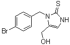 CAS # 312936-77-9, 1-[(4-Bromophenyl)methyl]-1,3-dihydro-5-(hydroxymethyl)-2H-imidazole-2-thione