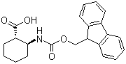 structure of CAS# 312965-07-4, Fmoc-(1S,2S)-2-Aminocyclohexanecarboxylic acid