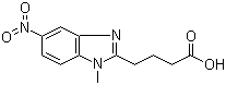 CAS # 31349-48-1, 1-Methyl-5-nitro-1H-benzimidazole-2-butanoic acid, 1-Methyl-5-nitro-2-benzimidazolebutyric acid