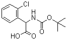 structure of CAS# 313490-25-4, 2-氯-alpha-[[叔丁氧羰基]氨基]苯乙酸