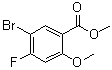 structure of CAS# 314298-22-1, 5-Bromo-4-fluoro-2-methoxybenzoic acid methyl ester