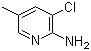 structure of CAS# 31430-41-8, 2-Amino-3-chloro-5-picoline