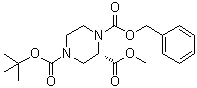 CAS 登录号：314741-38-3, (2S)-1,2,4-哌嗪三羧酸 4-叔丁基 2-甲基 1-苄基酯