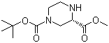 structure of CAS# 314741-39-4, (S)-1-N-Boc-piperazine-3-carboxylic acid methyl ester