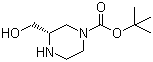 structure of CAS# 314741-40-7, (S)-1-Boc-3-hydroxymethylpiperazine