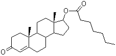 structure of CAS# 315-37-7, 庚酸睾酮