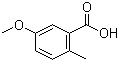 structure of CAS# 3168-59-0, 5-甲氧基-2-甲基苯甲酸