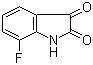 structure of CAS# 317-20-4, 7-Fluoroisatin