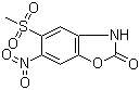 CAS # 31770-95-3, 5-Mesyl-6-nitrobenzoxazol-2(3H)-one, 5-Methylsulfonyl-6-nitro-3H-1,3-benzoxazol-2-one