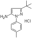 structure of CAS# 317806-86-3, 3-tert-Butyl-1-(4-methylphenyl)-1H-pyrazol-5-amine hydrochloride