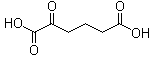 structure of CAS# 3184-35-8, 2-Ketoadipic acid