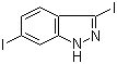 structure of CAS# 319472-78-1, 3,6-二碘-1H-吲唑
