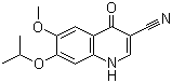 structure of CAS# 319492-96-1, 1,4-二氢-6-甲氧基-7-异丙氧基-4-氧代-3-氰基喹啉
