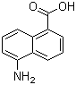 structure of CAS# 32018-88-5, 5-Aminonaphthalene-1-carboxylic acid