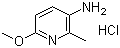 structure of CAS# 320577-63-7, 3-Amino-6-methoxy-2-methylpyridine hydrochloride