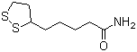 DL-5-(1,2-Dithiolan-3-yl)valeramide molecular structure (CAS 3206-73-3)