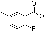 structure of CAS# 321-12-0, 2-氟-5-甲基苯甲酸