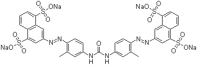 structure of CAS# 3214-47-9, 直接黄 50