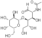 structure of CAS# 32181-59-2, N-Acetyllactosamine