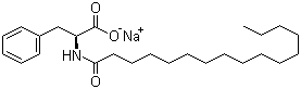 CAS # 32190-55-9, Sodium N-hexadecanoyl-L-phenylalaninate, N-Hexadecanoyl-L-phenlyalanine monosodium salt