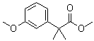 structure of CAS# 32454-33-4, 2-(3-Methoxyphenyl)-2-methylpropionic acid methyl ester