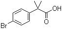 structure of CAS# 32454-35-6, 2-(4-溴苯基)-2-甲基丙酸
