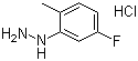 structure of CAS# 325-50-8, 5-氟-2-甲基苯肼盐酸盐