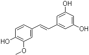structure of CAS# 32507-66-7, 5-[(1E)-2-(4-Hydroxy-3-methoxyphenyl)ethenyl]-1,3-benzenediol