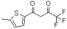 structure of CAS# 326-72-7, 1,1,1-Trifluoro-4-(5'-methyl-2'-thienyl)butane-2,4-dione