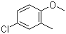 structure of CAS# 3260-85-3, 4-氯-2-甲基苯甲醚