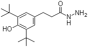 structure of CAS# 32687-77-7, 3-(3,5-Di-tert-butyl-4-hydroxyphenyl)propanohydrazide