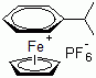 structure of CAS# 32760-80-8, 异丙苯基环戊二烯铁六氟磷酸盐